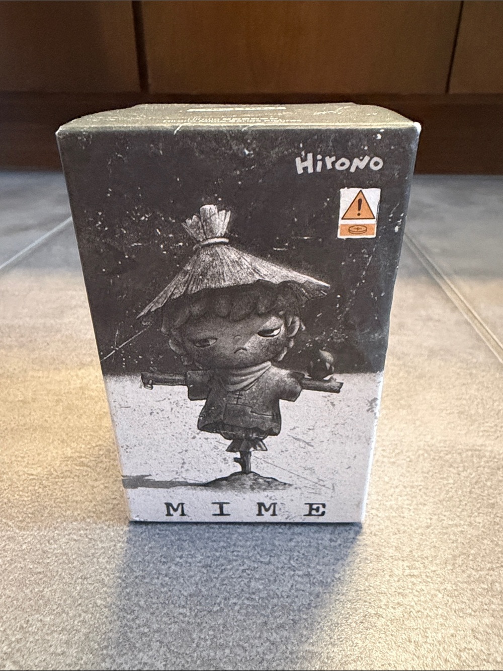 Hirono MIME Collectible Figure – Black & White Designer Toy